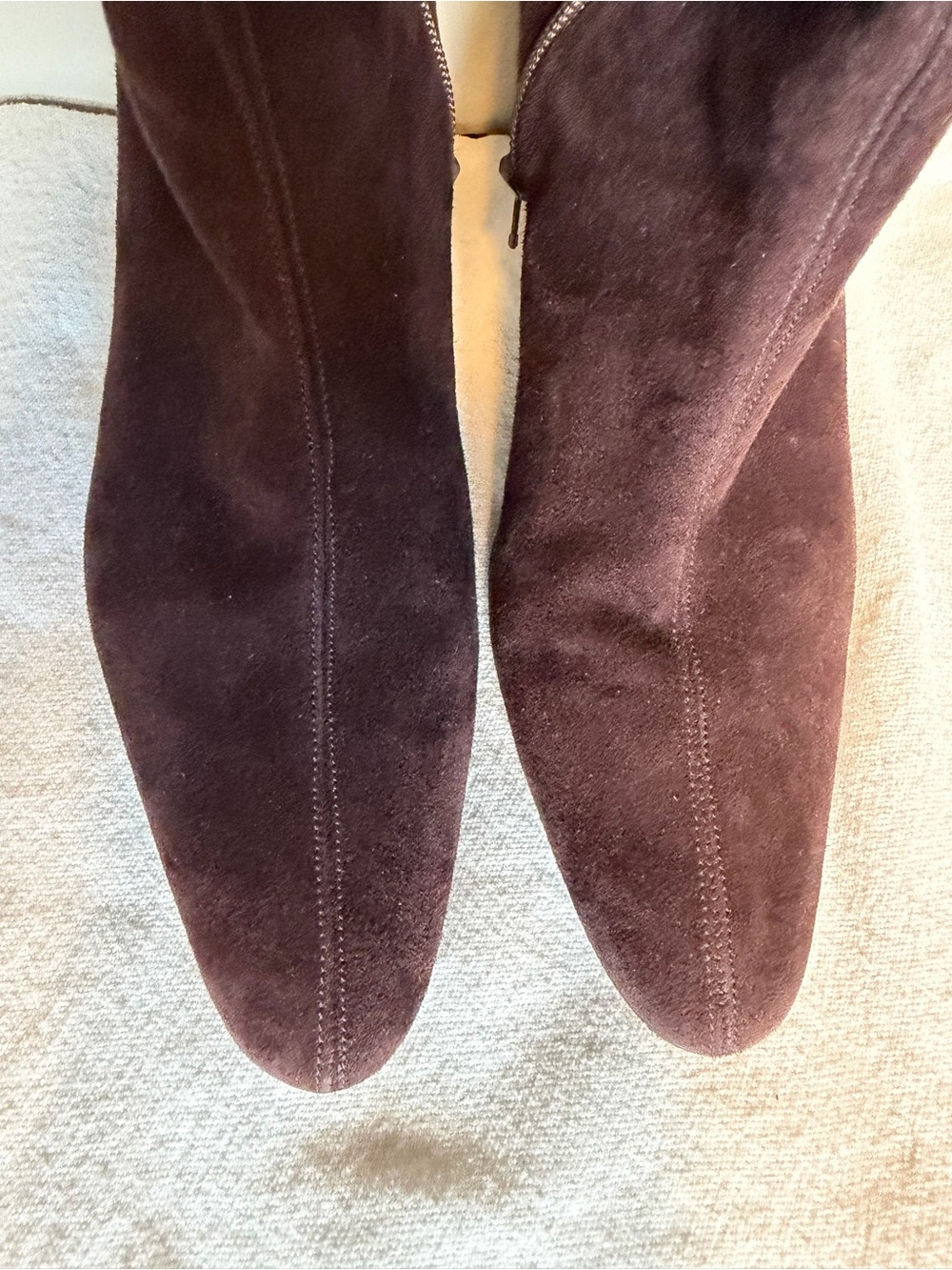 STAUD Dark Brown Suede Benny Boots - Picture 7 of 13